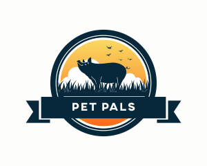 Pig Farm Field logo design