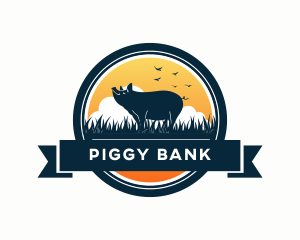 Pig Farm Field logo design