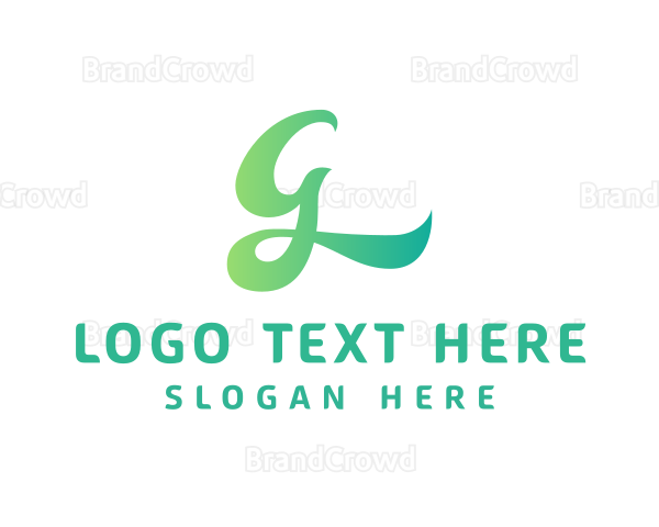 Gradient G Script Logo