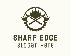 Axe - Axe Wood Lumberjack logo design