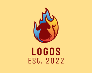 Heating - Heating Cooling System logo design