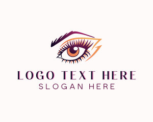 Waxing - Eyelash Perm Threading logo design