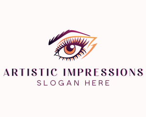 Eyelash Perm Threading logo design