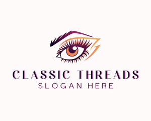 Eyelash Perm Threading logo design