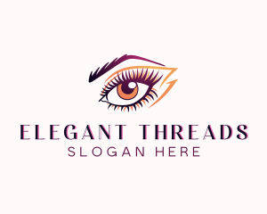 Eyelash Perm Threading logo design