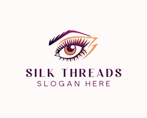 Eyelash Perm Threading logo design