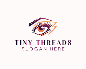 Eyelash Perm Threading logo design