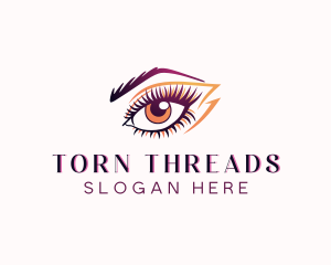 Eyelash Perm Threading logo design