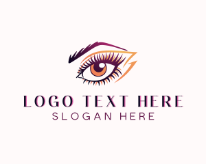 Makeup Artist - Eyelash Perm Threading logo design