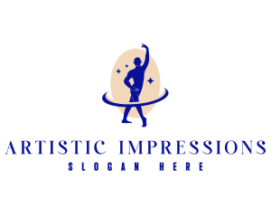 Male Ballet Dancer logo design