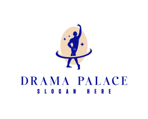 Theatrical - Male Ballet Dancer logo design