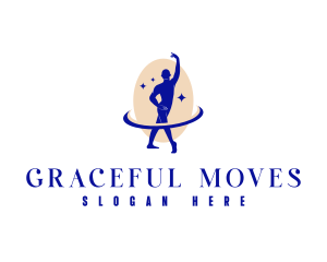 Male Ballet Dancer logo design