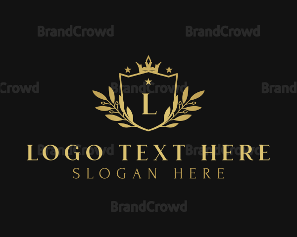 Elegant Wreath Crown Logo
