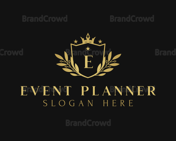 Elegant Wreath Crown Logo
