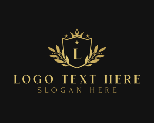 Elegant - Elegant Wreath Crown logo design