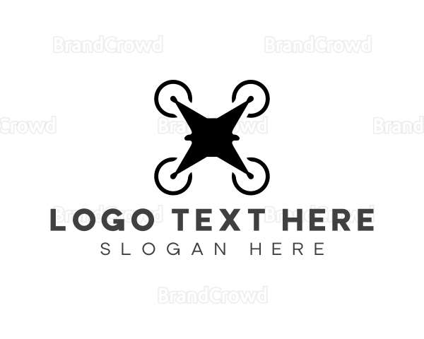 Aerial Drone Quadcopter Logo