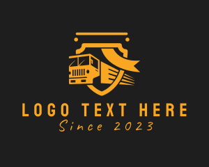 Shipping Service - Truck Delivery Logistics logo design