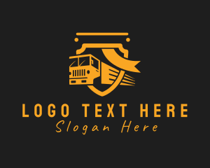 Truck Delivery Logistics Logo