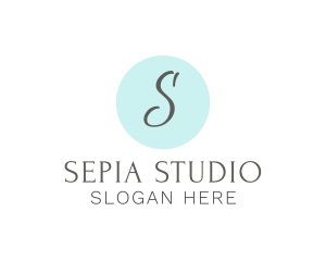 Elegant Cursive Studio logo design