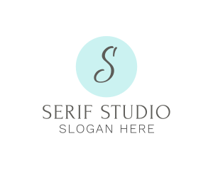 Elegant Cursive Studio logo design