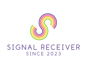 Rainbow Letter S  logo design