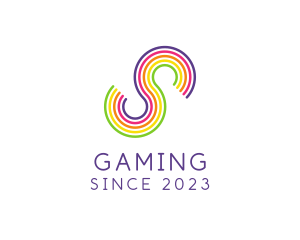 Colorful - Rainbow Letter S logo design