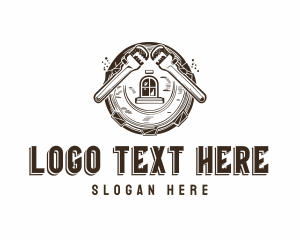 Tools - Vintage Plumbing Wrench logo design