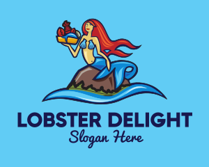 Lobster - Mermaid Seafood Restaurant logo design