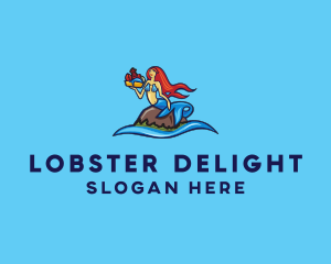 Lobster - Mermaid Seafood Restaurant logo design