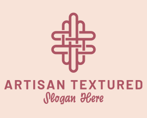 Knitting Pattern Fabric logo design