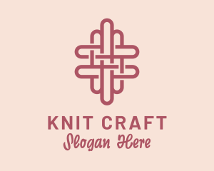 Knitting Pattern Fabric logo design