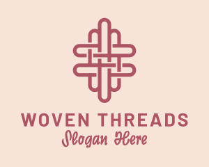 Knitting Pattern Fabric logo design