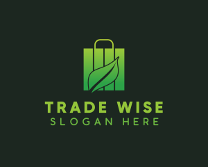 Merchant - Eco Friendly Shopping Bag logo design