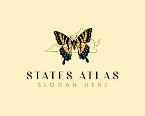 Butterfly Animal Virginia logo design