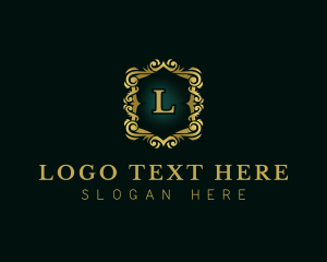 Shield - Monarchy Luxury Floral logo design