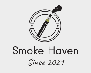 Vape Pen Emblem  logo design