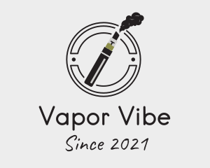 Vape Pen Emblem  logo design