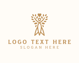 Meditation - Woman Tree Spa logo design