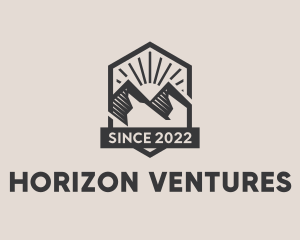 Horizon - Outdoor Mountain Hiking logo design