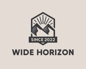 Outdoor Mountain Hiking  logo design