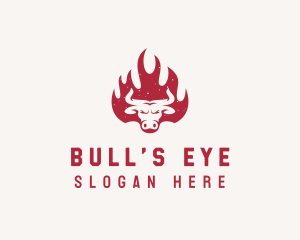 Bull Flame Steakhouse logo design