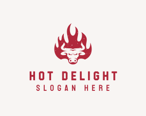 Bull Flame Steakhouse logo design