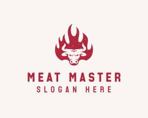 Bull Flame Steakhouse logo design