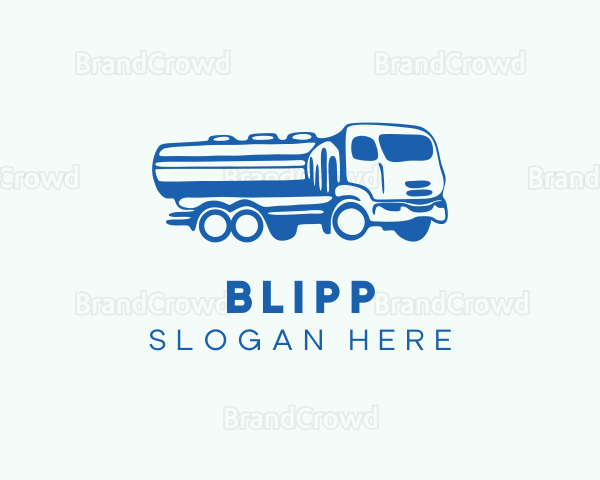 Oil Tanker Truck Logo