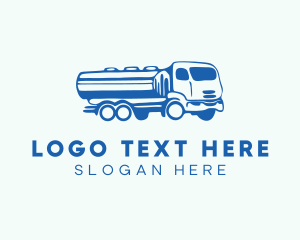 Transport - Oil Tanker Truck logo design