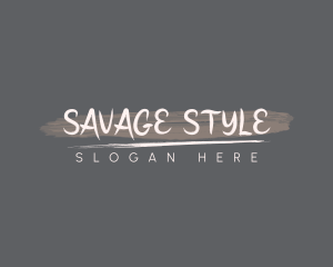 Handwritten Brushstroke Style logo design