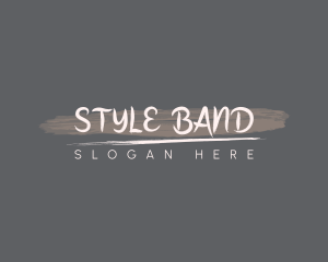 Handwritten Brushstroke Style logo design