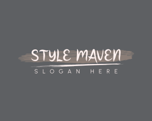 Handwritten Brushstroke Style logo design