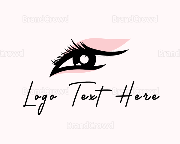 Beauty Eyelash Makeup Logo