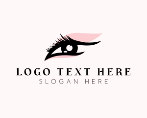 Lady - Beauty Eyelash Makeup logo design